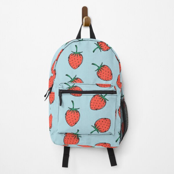 Item preview, Drawing of strawberry on blue designed and sold by VickyCloset.