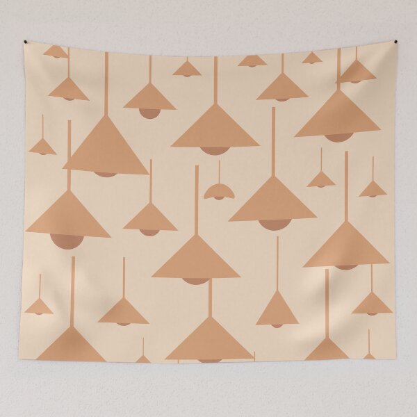 Item preview, Triangle Hanging Lamps Pattern 02 Throw Pillow designed and sold by blueocan.