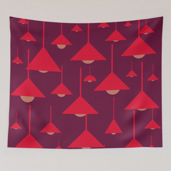 Item preview, Triangle Hanging Lamps Pattern 03 Throw Pillow designed and sold by blueocan.