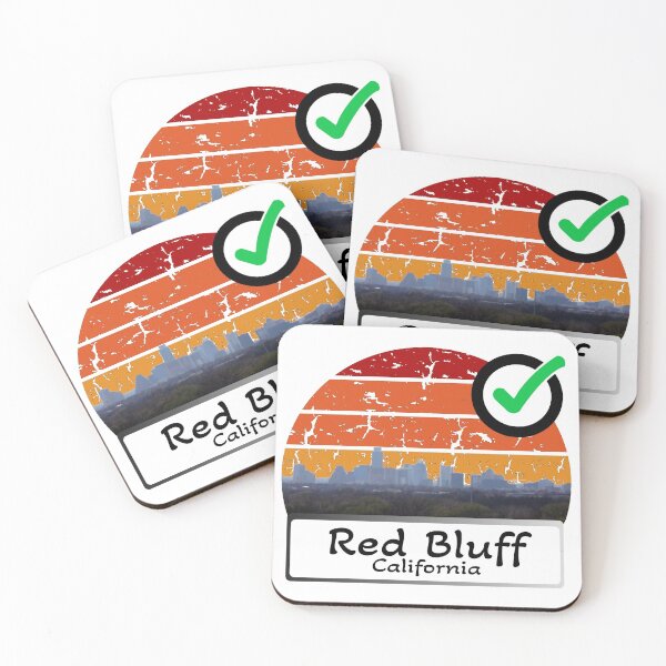 Item preview, Red Bluff california united states of america vintage designed and sold by WhereIsTravis.