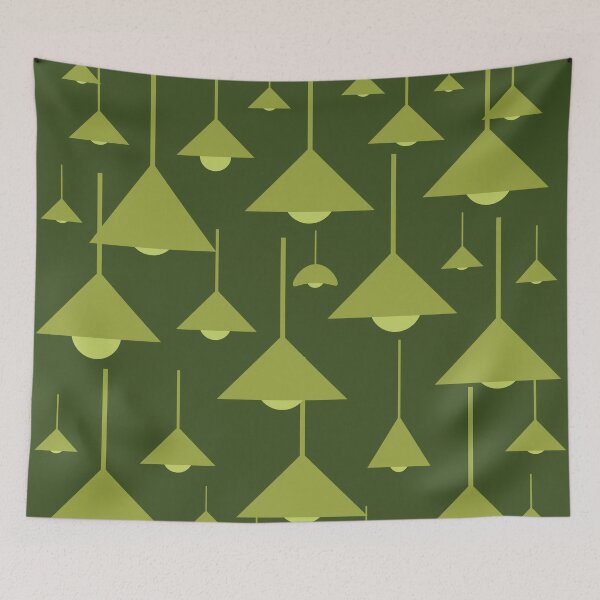 Item preview, Triangle Hanging Lamps Pattern 04 Throw Pillow designed and sold by blueocan.