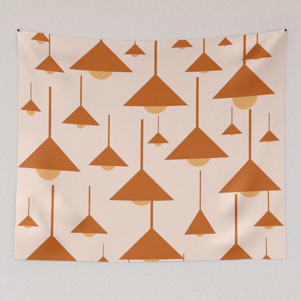 Item preview, Triangle Hanging Lamps Pattern 05 Throw Pillow designed and sold by blueocan.