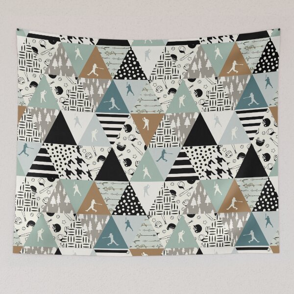 Item preview, Baseball Triangle Pattern designed and sold by Mnightsa.