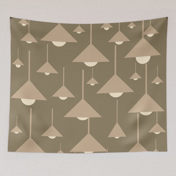 Item preview, Triangle Hanging Lamps Pattern 07 Throw Pillow designed and sold by blueocan.