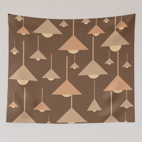 Item preview, Triangle Hanging Lamps Pattern 08 Throw Pillow designed and sold by blueocan.
