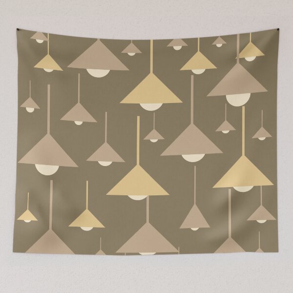 Item preview, Triangle Hanging Lamps Pattern 09 Throw Pillow designed and sold by blueocan.