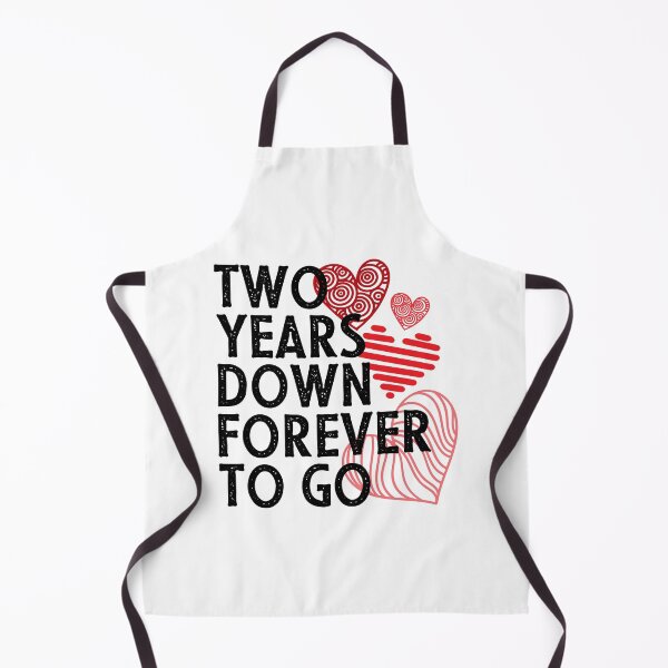 Item preview, 2nd anniversary gift for couple - Two years down forever to go designed and sold by PlusAdore.