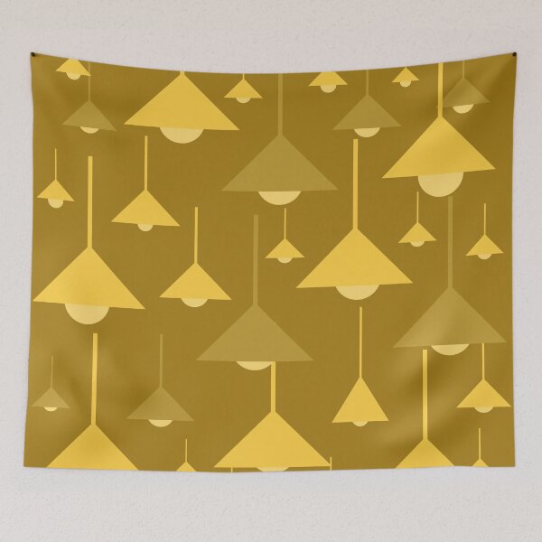 Item preview, Triangle Hanging Lamps Pattern 10 Throw Pillow designed and sold by blueocan.