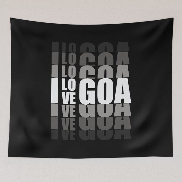 Item preview, I love Goa | Typography Design | Vacation | Goa Beach designed and sold by DrawingBoard.