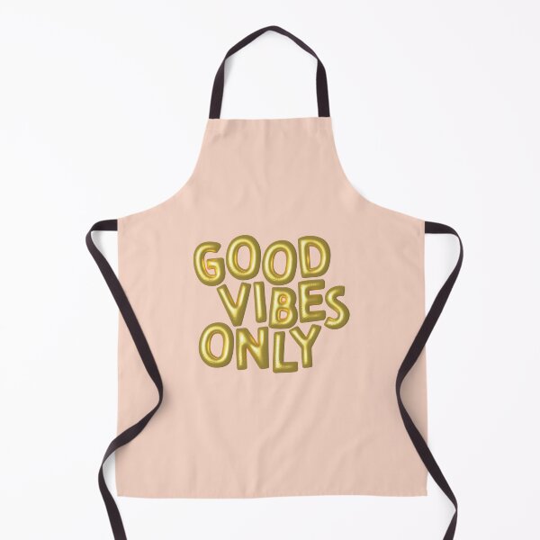 Item preview, Good Vibes Only (Gold on Peach) designed and sold by RanRanDesigns.