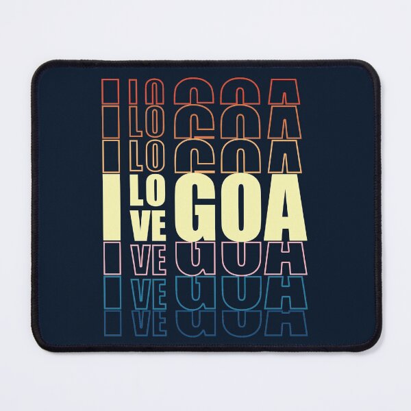 Item preview, I love Goa | Beach Typography | Repeated Text | Vacation | Goa Beach designed and sold by DrawingBoard.