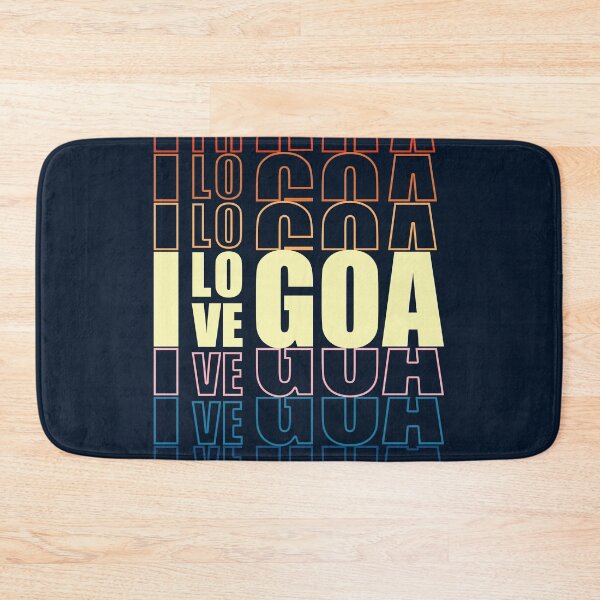 Item preview, I love Goa | Beach Typography | Repeated Text | Vacation | Goa Beach designed and sold by DrawingBoard.