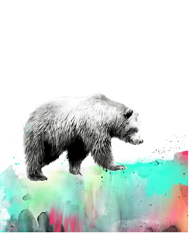 Thumbnail 2 of 2, iPad Case & Skin, Wild No.1 // Bear designed and sold by Amy Hamilton.