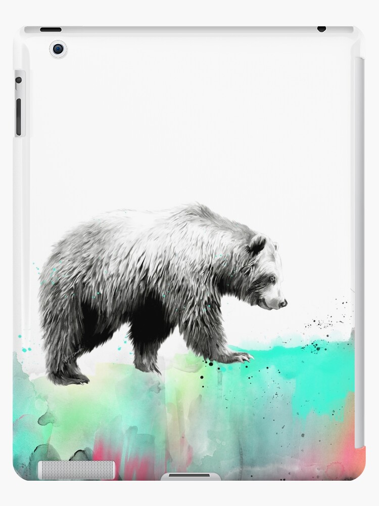 iPad Case & Skin, Wild No.1 // Bear designed and sold by Amy Hamilton