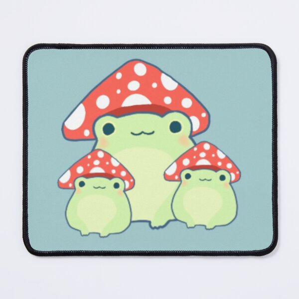 Item preview, mushroom frog family designed and sold by froggiesdesigns.