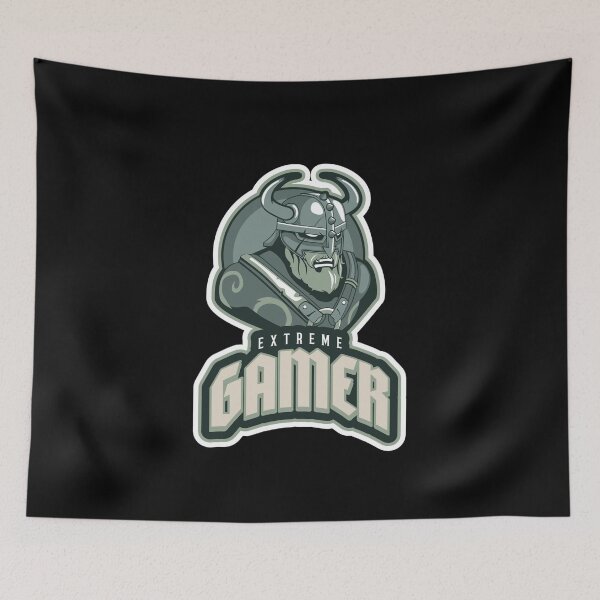 Item preview, Extreme Gamer with Angry Viking designed and sold by PRIVARSHU.