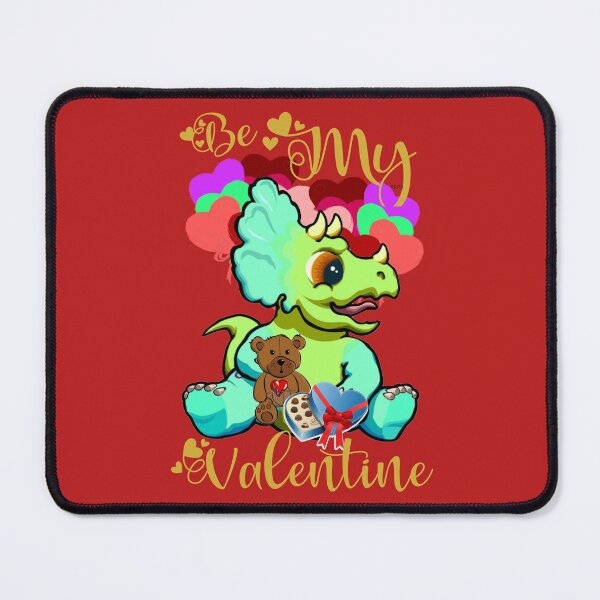 Item preview, Be My Valentine Triceratops #5 designed and sold by Hypnotees.