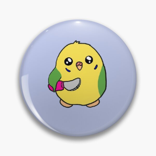 Item preview, Budgie with a knife  designed and sold by froggiesdesigns.