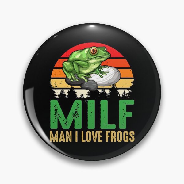 Item preview, MILF Man I Love Frogs Funny Retro Frog -Amphibian designed and sold by mteehut.