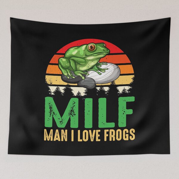 Item preview, MILF Man I Love Frogs Funny Retro Frog -Amphibian designed and sold by mteehut.