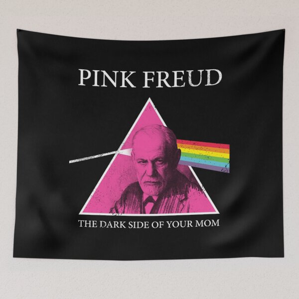 Item preview, Camiseta Sigmund FreudPink Freud Dark Side Of Your Mom designed and sold by KerNotson.