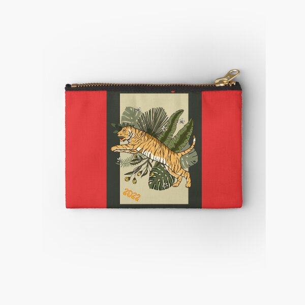 Item preview, Jungle Tiger Leaping - 2022 Year of the Tiger designed and sold by Trinket-Trickster.