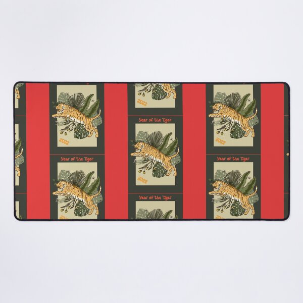 Item preview, Jungle Tiger Leaping - 2022 Year of the Tiger designed and sold by Trinket-Trickster.