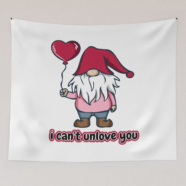 Item preview, Gnome holding  balloon hearts designed and sold by onzpacesdesign.