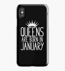 Queens Are Born In January - Birthday Gift iPhone Case