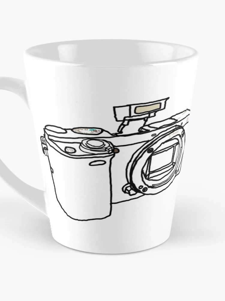 Thumbnail 3 of 4, Coffee Mug, Wire Frame Sony A6000 designed and sold by PyroPython.