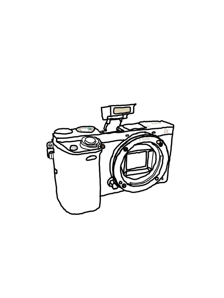 Thumbnail 4 of 4, iPhone Case, Wire Frame Sony A6000 designed and sold by PyroPython.