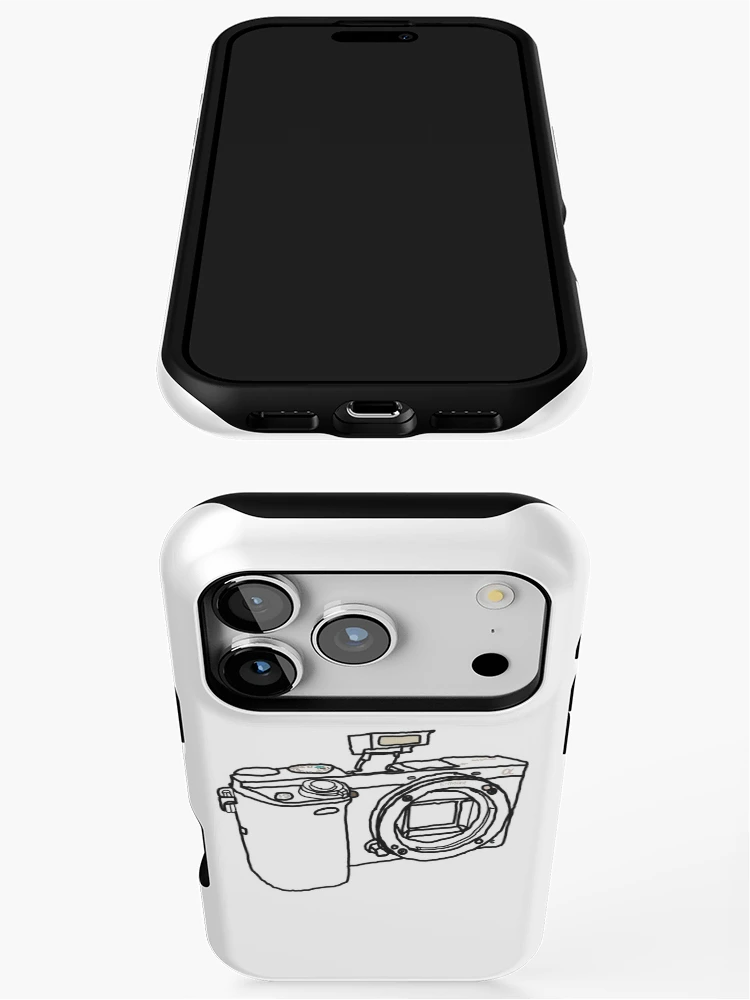 Thumbnail 3 of 4, iPhone Case, Wire Frame Sony A6000 designed and sold by PyroPython.