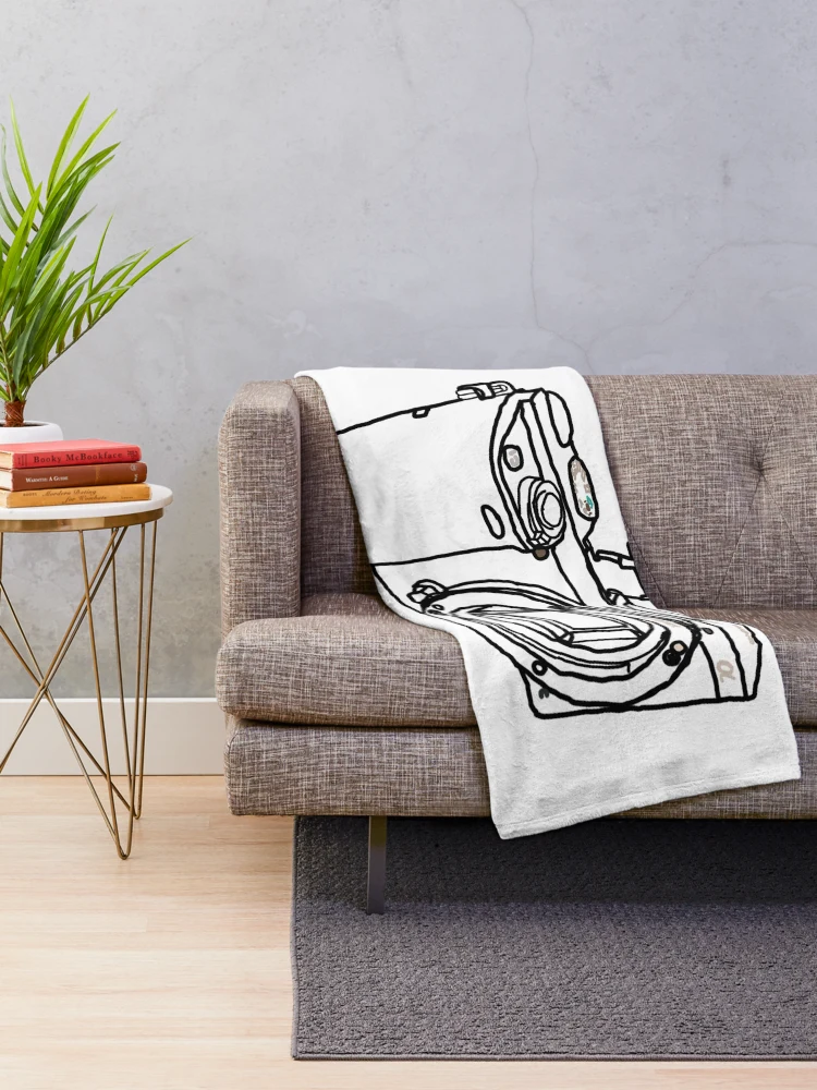 Thumbnail 2 of 6, Throw Blanket, Wire Frame Sony A6000 designed and sold by PyroPython.