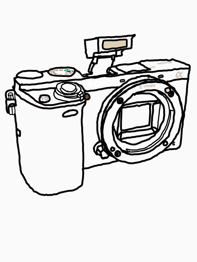 Thumbnail 4 of 4, Premium T-Shirt, Wire Frame Sony A6000 designed and sold by PyroPython.