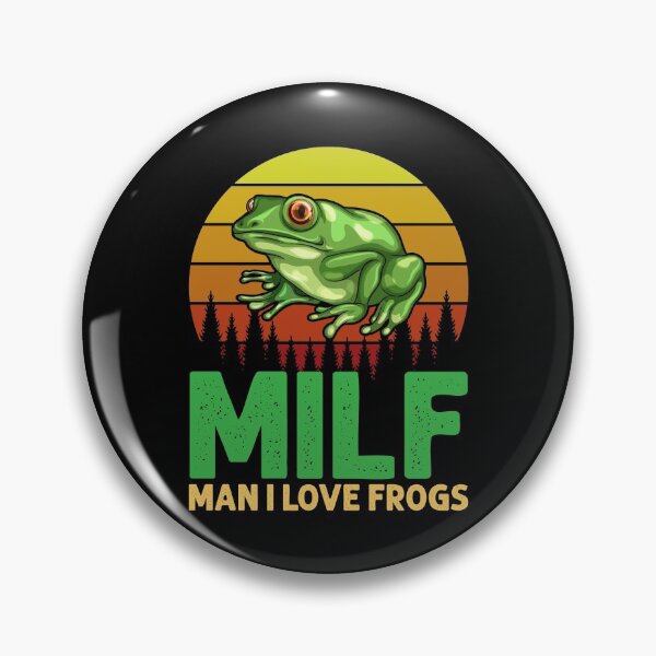 Item preview, MILF Man I Love Frogs Funny Vintage Retro Style Frog -Amphibian Lovers designed and sold by mteehut.