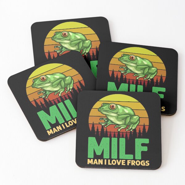 Item preview, MILF Man I Love Frogs Funny Vintage Retro Style Frog -Amphibian Lovers designed and sold by mteehut.