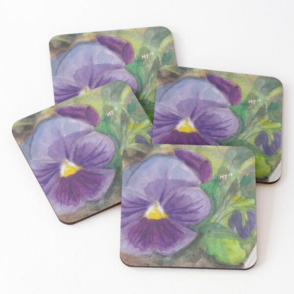 Aperçu de l'œuvre Étude d'aquarelle de pensée violette créée et vendue par HeleneTimma.