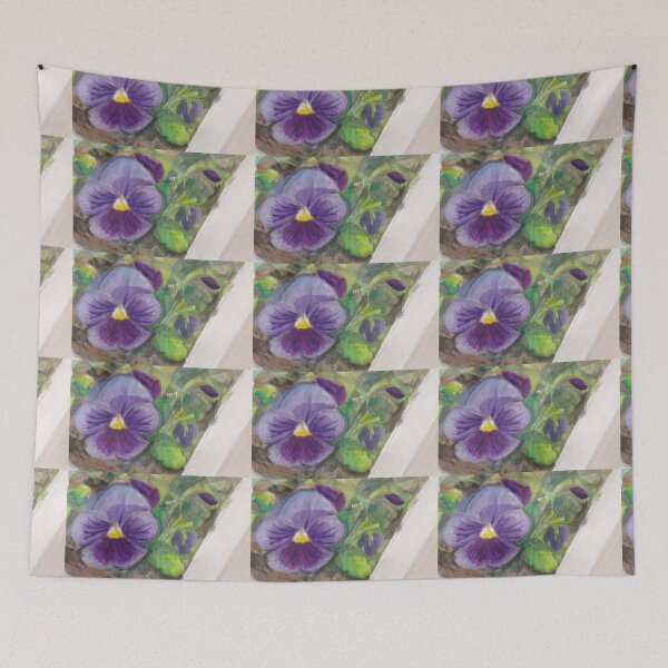 Item preview, Purple Pansy Watercolor Study designed and sold by HeleneTimma.
