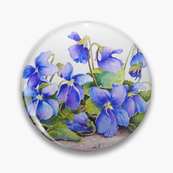 Item preview, Big Violets (GMO Violets) Watercolour Painting designed and sold by Heatherian.