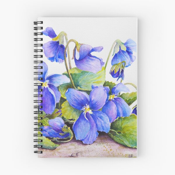 Item preview, Big Violets (GMO Violets) Watercolour Painting designed and sold by Heatherian.