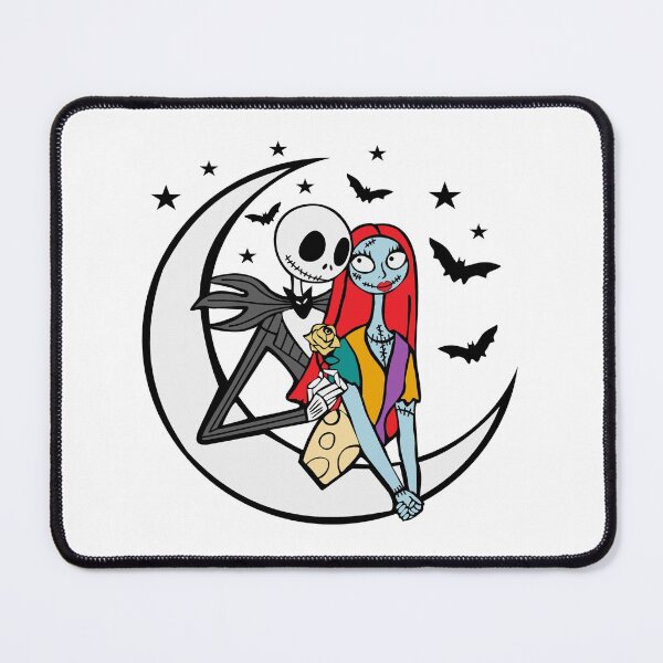 Item preview, Saly And Jack Skeleton Couple In the Moon designed and sold by MATTHEWMILLER1.