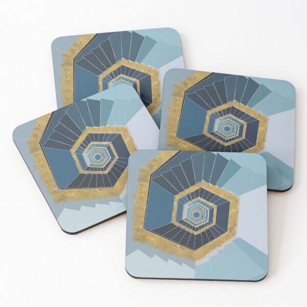 Item preview, luxury fantasy stair-gold and blue,funny designed and sold by alinashu.