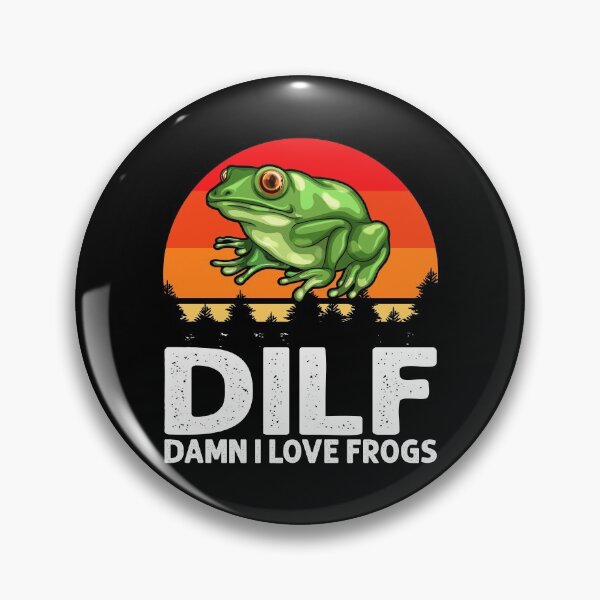 Artikelvorschau, DILF Mann, ich liebe Frösche lustige Vintage Retro-Stil Frosch Amphibien-Liebhaber entworfen und verkauft von mteehut.
