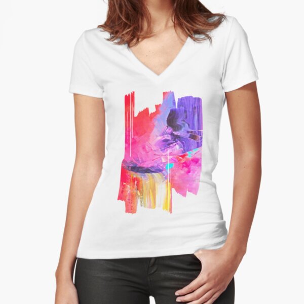 Le don d Iris T-shirt moulant col V