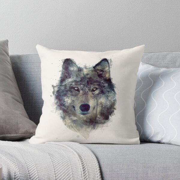 Wolf // Durchhalte dich Dekokissen