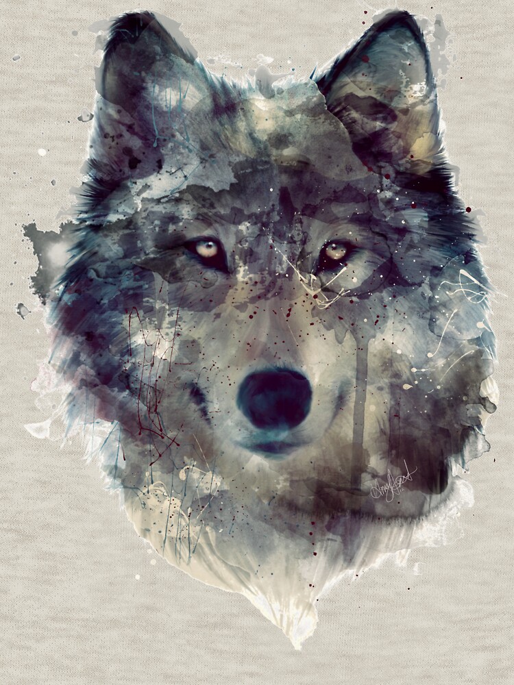 Thumbnail 5 of 5, Pullover Sweatshirt, Wolf // Persevere designed and sold by Amy Hamilton.