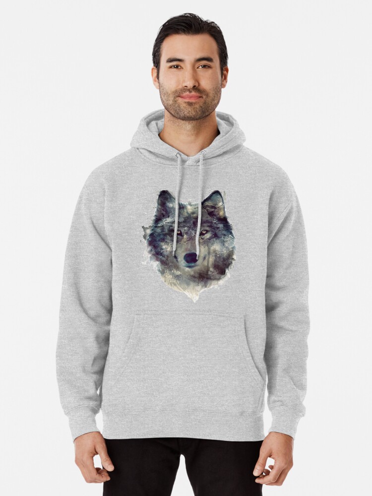 Alternate view of Wolf // Persevere Pullover Hoodie