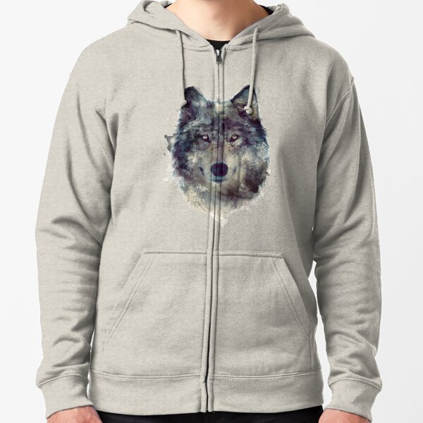 Wolf // Persevere Zipped Hoodie