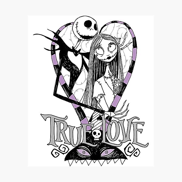 Item preview, True Love Nightmare Before Christmas Saly And Jack designed and sold by MATTHEWMILLER1.