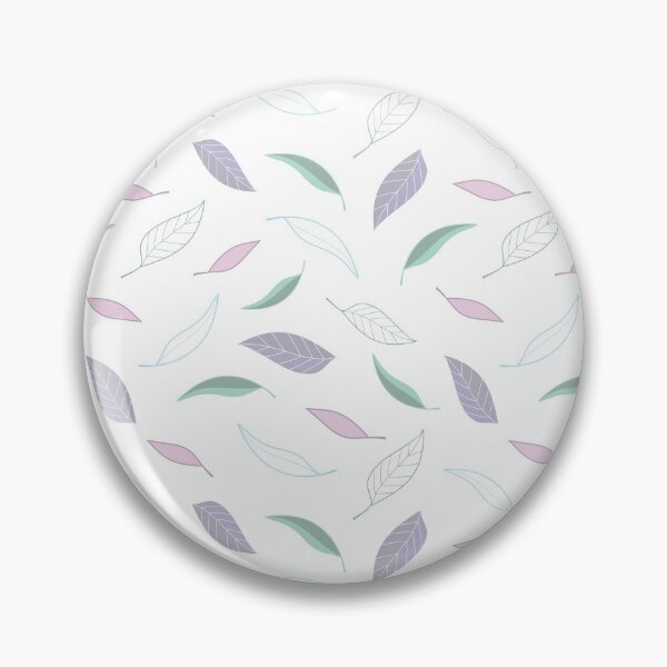 Item preview, White and Pastel Modern Gum Leaf Pattern designed and sold by CJAura by Claire Jane Johnson.